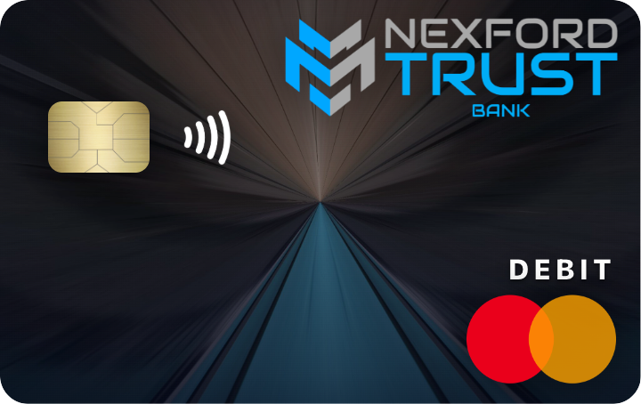 Nexford International Checking debit card